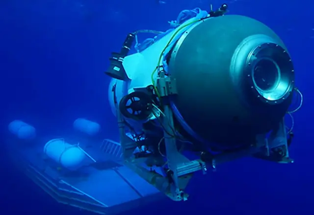 Undated handout photo issued by OceanGate Expeditions of their submersible vessel named Titan