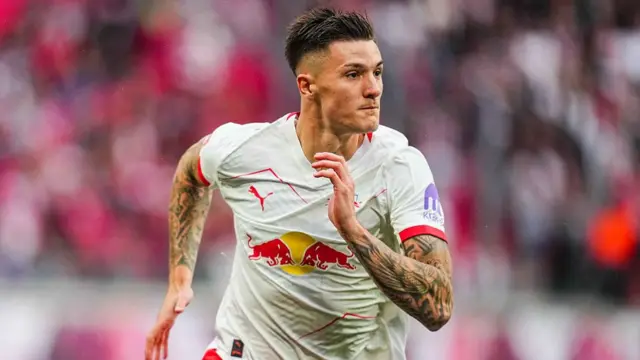 Benjamin Sesko of RB Leipzig