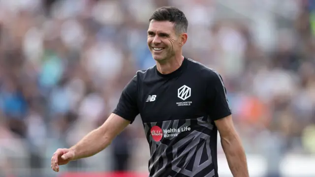 James Anderson ahead of his debut for Manchester Originals in The Hundred