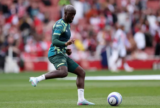 Yoanne Wissa training for Brentford