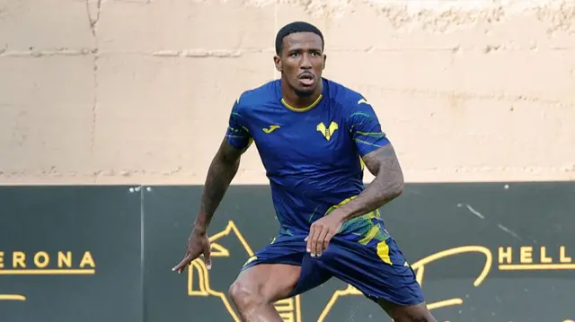 Jackson Tchatchoua seen in action during a friendly