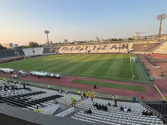 GV of Partizan Stadium