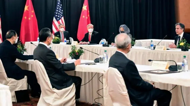 US and Chinese officials meet in Alaska