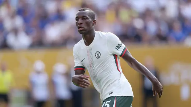 Nicolas Jackson playing for Chelsea