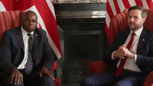 David Lammy with JD Vance