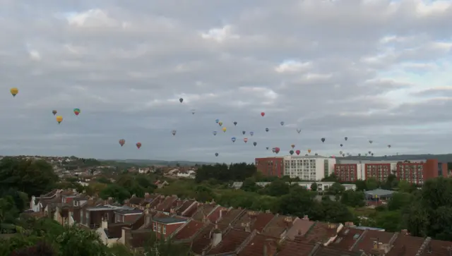 Balloons fly over Bristol