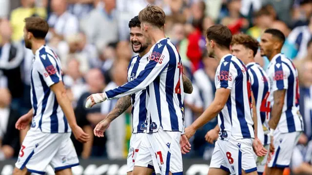 West Brom celebrate