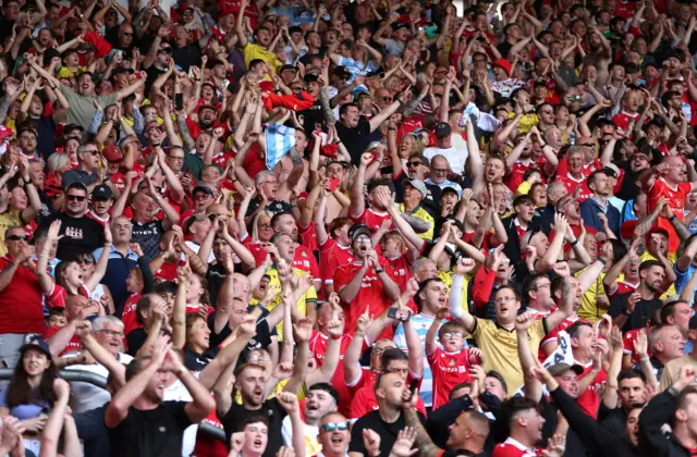 Wrexham fans celebrate