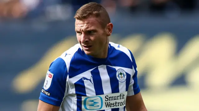 Paul Mullin in action for Wigan