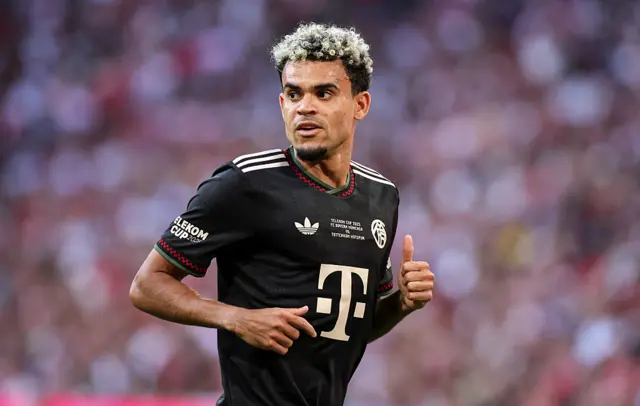 Luis Diaz in a Bayern Munich kit