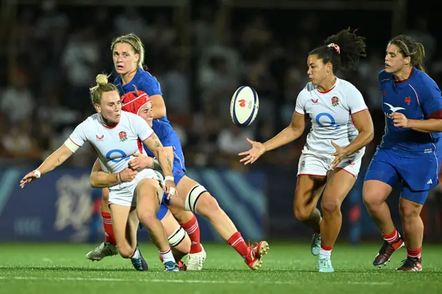 England versus France at rugby