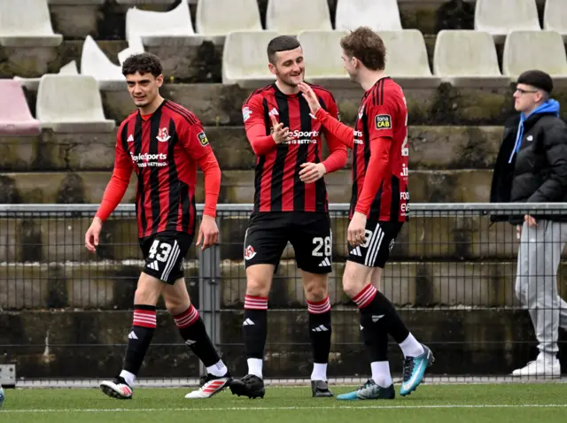 Jay Boyd celebrates scoring