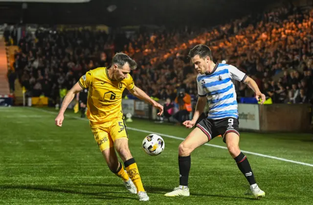Ryan McGowan challenges Ross MacIver last season