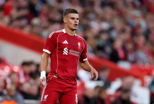 Milos Kerkez looking on
