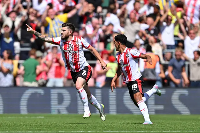 Ryan Manning of Southampton scores
