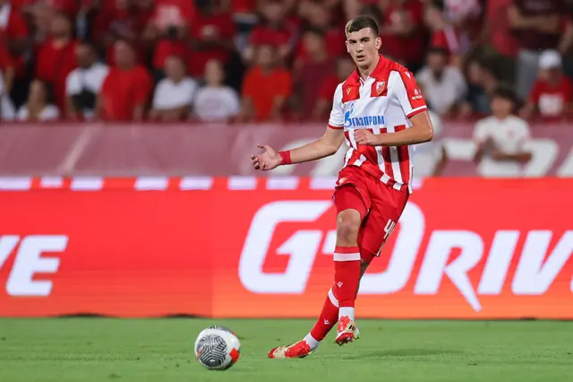 Veljko Milosavljevic in action for Red Star Belgrade
