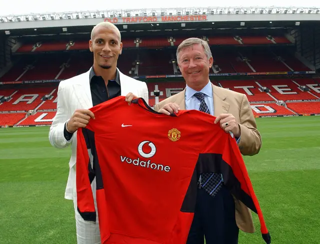 Rio Ferdinand and Sir Alex Ferguson