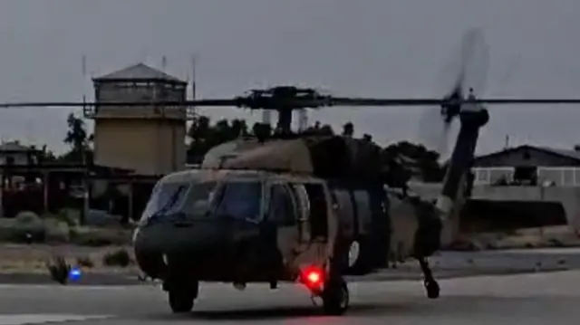 A helicopter