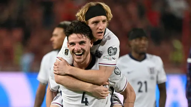 Declan Rice and Anthony Gordon