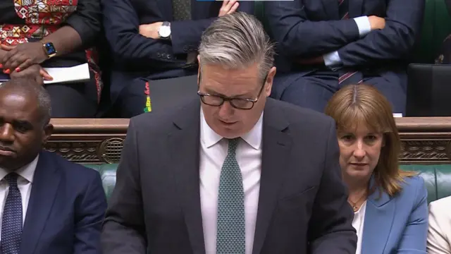 Keir Starmer pictured at the House of Commons