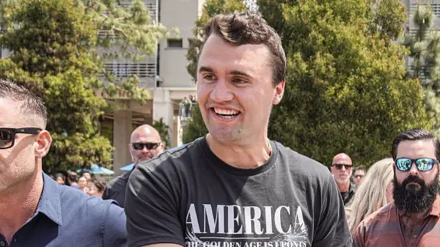 A picture of Charlie Kirk smiling