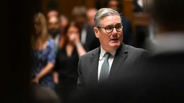 Britain's Prime Minister Keir Starmer speaks during the Prime Minister's Questions at the House of Commons