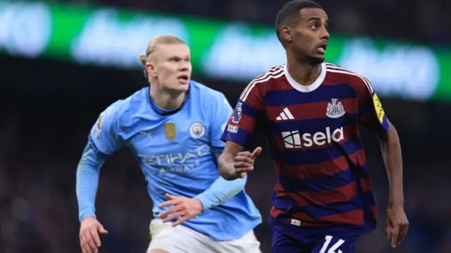 Erling Haaland and Alexander Isak