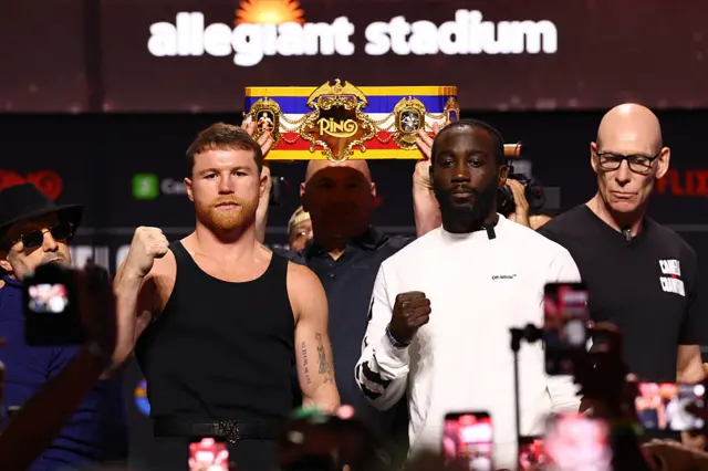 Saul Alvarez and Terence Crawford