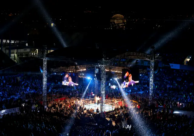 Windsor Park hosted Carl Frampton's bout with Luke Jackson in August 2018
