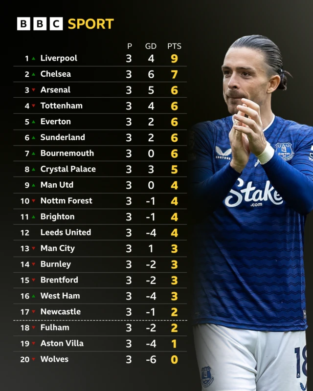 Premier League table