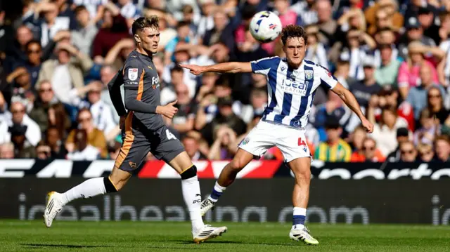 Action between West Brom and Derby