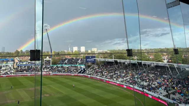 Rainbow at Edgbaston
