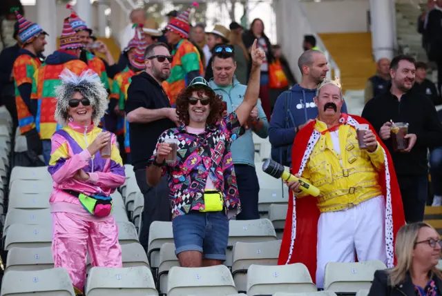 Fans in fancy dress at Edgbaston
