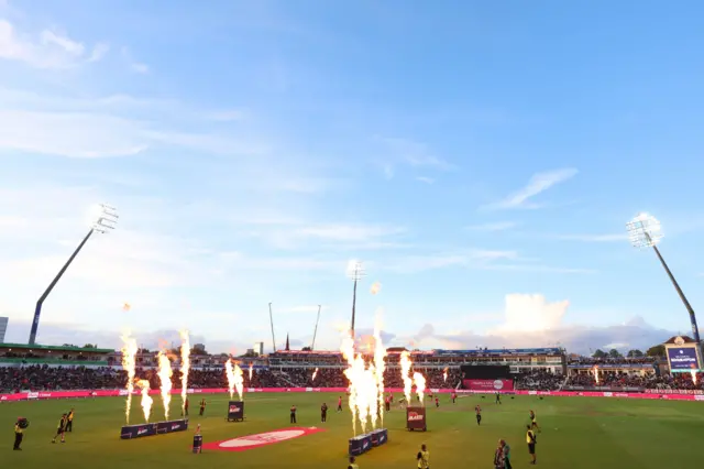 Floodlights on and burners go off at Edgbaston