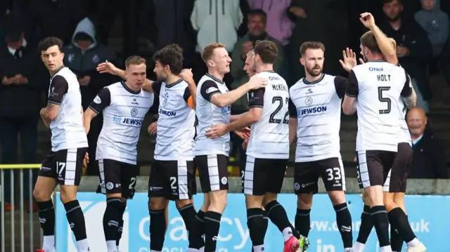 Ayr United celebrate