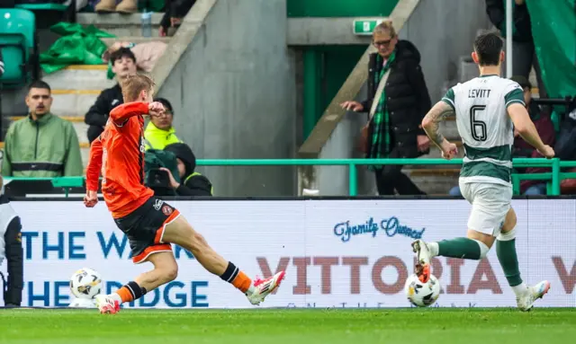 Dundee United's Zac Sapsford scores to make it 2-1