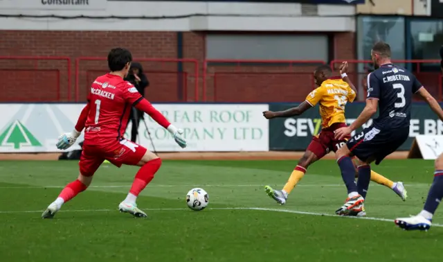 Maswanhise scores against Dundee