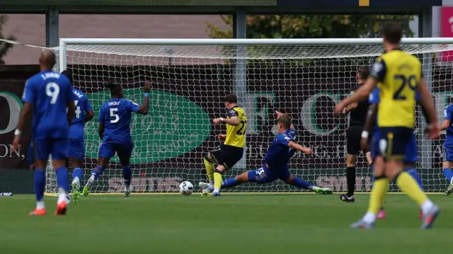 Will Lankshear converts from close range