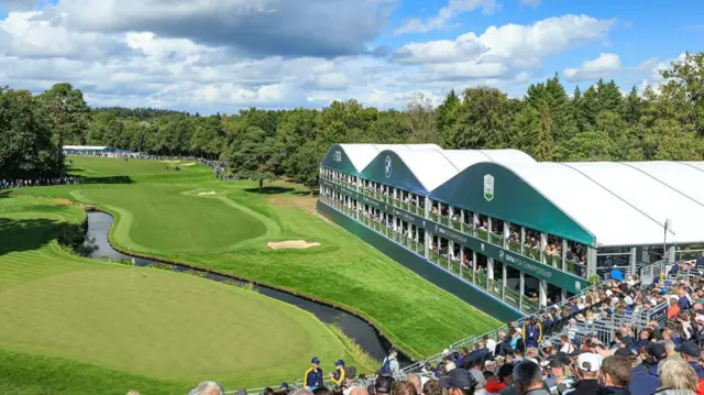 Wentworth Golf Club general view of 18th hole