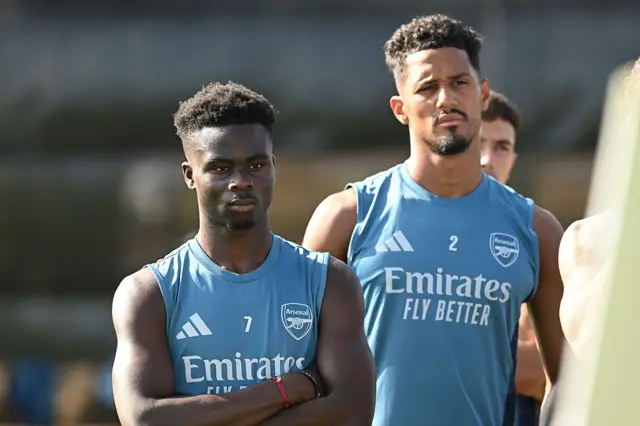 Saka and Saliba