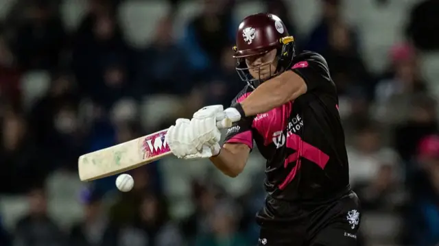 Will Smeed hits a boundary