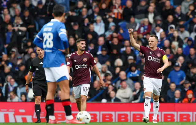 Lawrence Shankland opened the scoring for Hearts