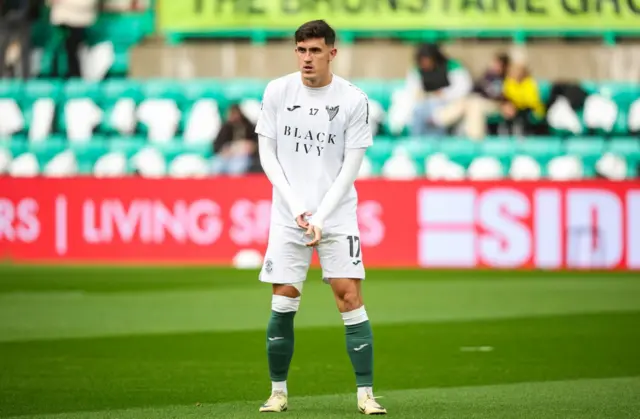 Jamie McGrath starts in the Hibs midfield