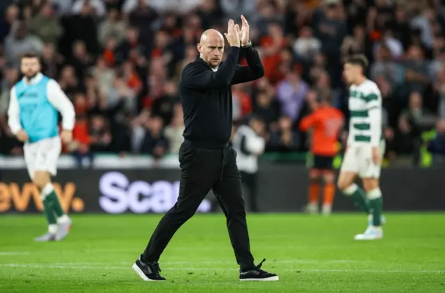 Hibs head coach David Gray