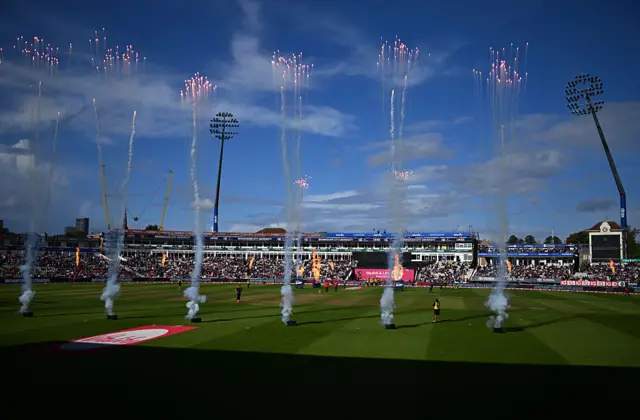 Fireworks go off at Edgbaston before Northants v Hampshire