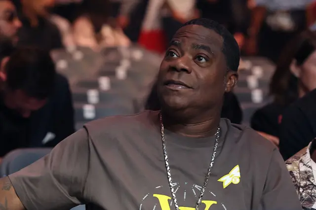 Actor Tracy Morgan at ringside