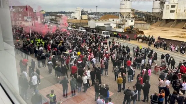 The outside of St Mary's stadium before Southampton v Portsmouth