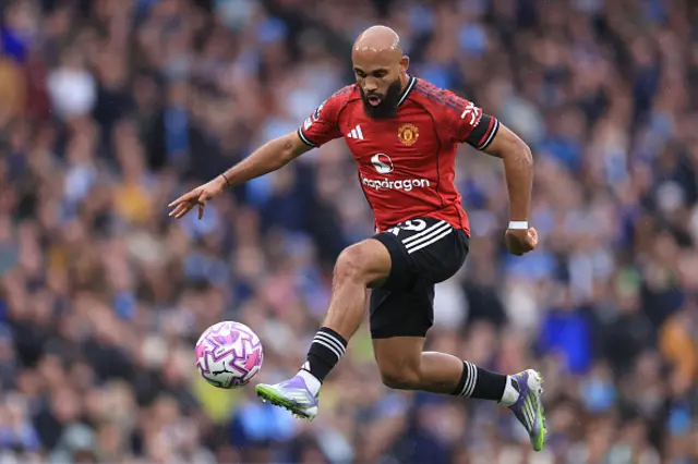 Bryan Mbeumo of Manchester United on the ball