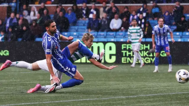 Celtic's Daizen Maeda scores