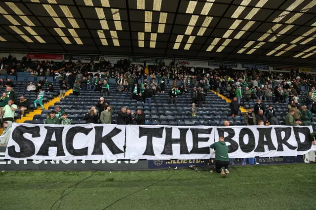 Celtic fan banner